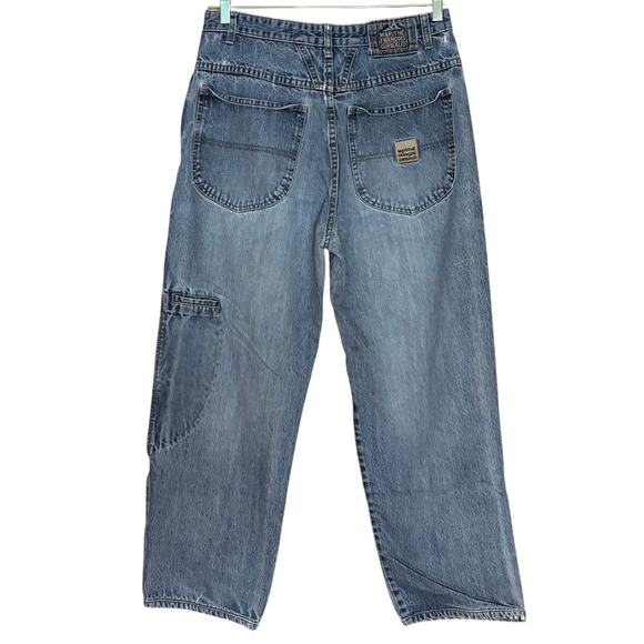 VTG Y2K Marithe Francois Girbaud Jeans Men's 33M Blue Wide Leg Baggy - Picture 2 of 3